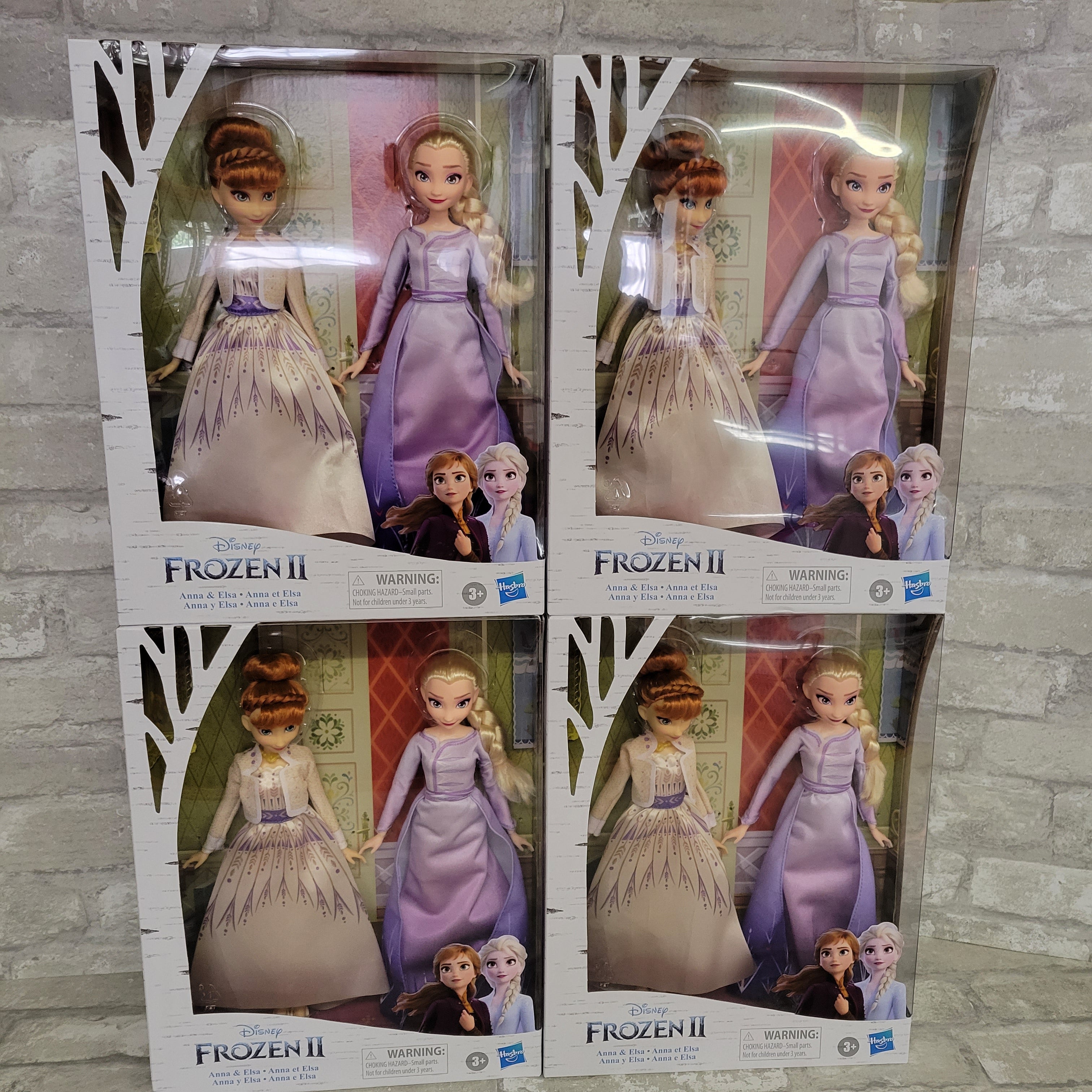 Disney Frozen 2 Palace Sisters Elsa and Anna Fashion Doll Set, Lot of 4 (8041576792302)